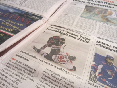 Hockey Ghiaccio – Milano Rossoblu – Gazzetta dello Sport Febbraio 2014