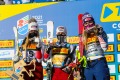 "2021 FIS ALPINE WORLD SKI CHAMPIONSHIPS, SG WOMEN
Cortina D'Ampezzo, Veneto, Italy
2021-02-11 - Thursday
Image shows GUT-BEHRAMI Lara - SUTER Corinne (SUI)  - SHIFFRIN Mikaela (USA)