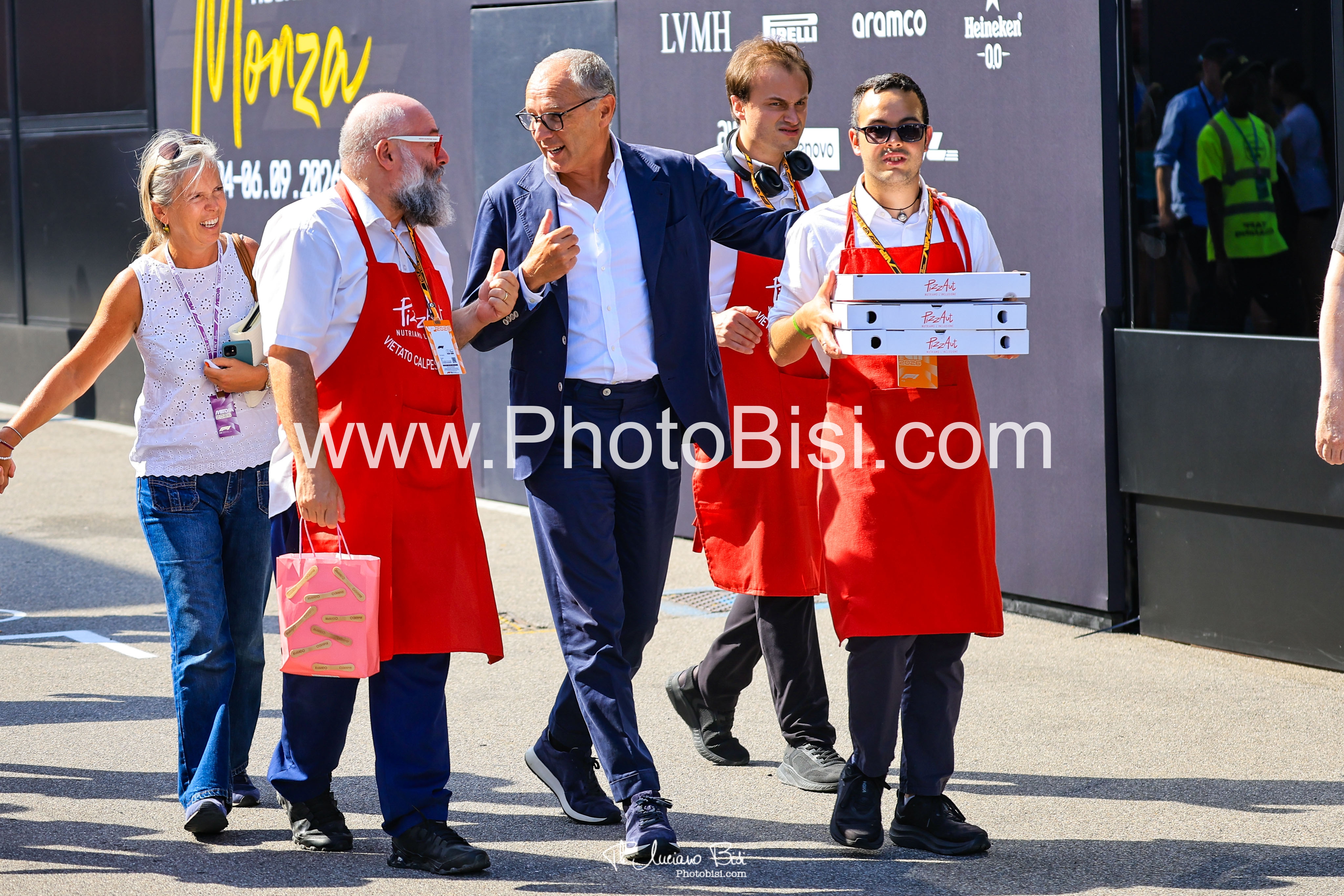 F1 Grand Prix of Italy at Autodromo Nazionale Monza on September 3, 2026 in MonzaNico Acampora PizzAutStefano Domenicali