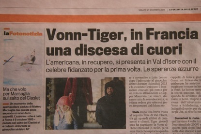 Ski World Cup, Gazzetta dello Sport – 21 December 2013