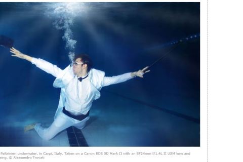 Underwater shooting with Alessandro Trovati ( Pentaphoto Agency )