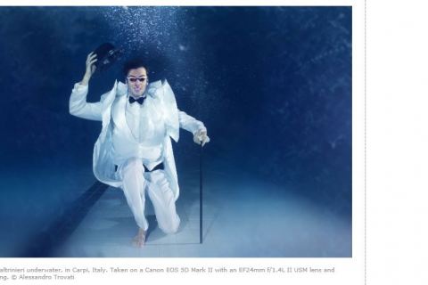 Underwater shooting with Alessandro Trovati ( Pentaphoto Agency )