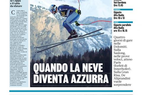 Gazzetta Dicembre 2019 –  FIS Alpine Ski World Cup