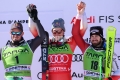 2022-2023 AUDI FIS ALPINE SKI WORLD CUP
SG MEN
Cortina D'Ampezzo, Veneto, Italy
2023-01-29 - Sunday
Image shows ODERMATT Marco (SUI) FIRST CLASSIFIED - PARIS Dominik (ITA) SECOND CLASSIFIED - HEMETSBERGER Daniel (AUT) THIRD CLASSIFIED