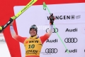2023 FIS ALPINE WORLD CUP SKI , SG MENWengen, Swiss, SUI2023-01-13 - FridayImage shows ROGENTIN Stefan (SUI) SECOND CLASSIFIED