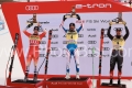 ALPINE SKIING - FIS WC 2023-2024Men's World Cup DHBormio, Lombardia, Italy2023-12-28 - ThursdayImage shows: ODERMATT Marco (SUI) SECOND CLASSIFIED - SARRAZIN Cyprien (FRA) FIRST CLASSIFIED - ALEXANDER Cameron  (CAN) 3rd CLASSIFIED