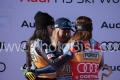 ALPINE SKIING - FIS WC 2023-2024Women's World Cup DHCortina D'Ampezzo, Veneto, Italy2024-01-27 - SaturdayImage shows: WILES Jacqueline (USA) SECOND CLASSIFIED - MOWINCKEL Ragnhild (NOR) FIRST CLASSIFIED - GOGGIA Sofia (ITA) 3rd CLASSIFIED